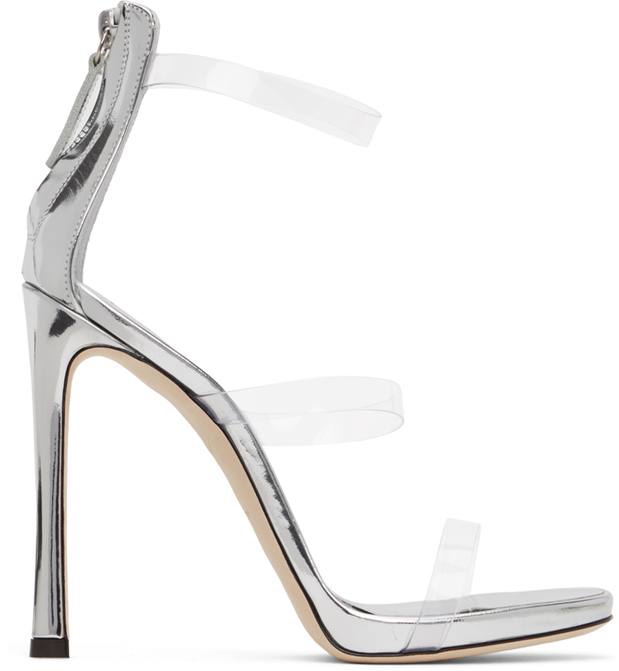 giuseppe zanotti silver heels