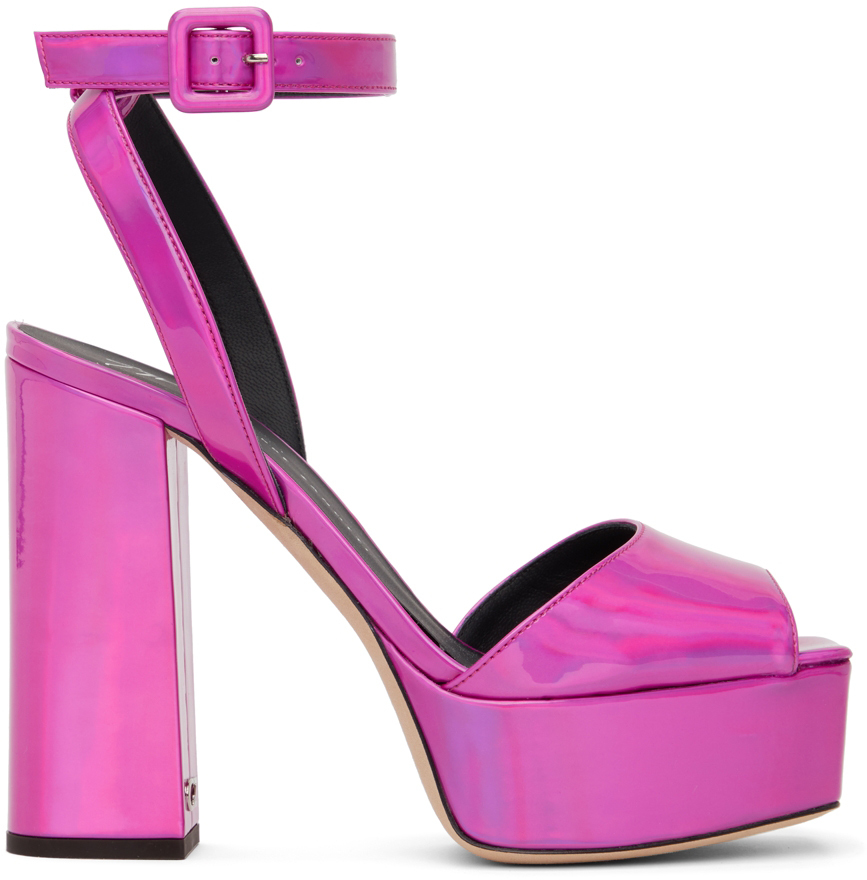 tweet Creed Børnepalads Pink Blasvegas 120mm Heeled Sandals by Giuseppe Zanotti on Sale