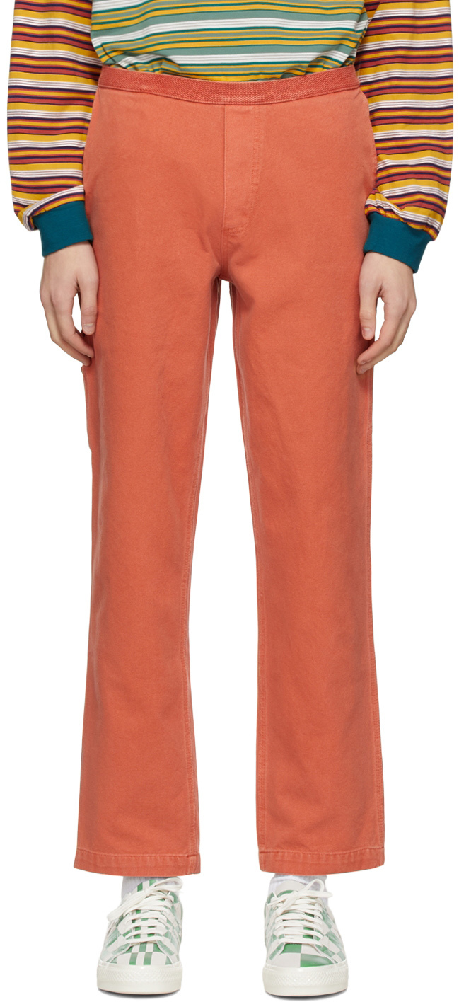 Brain Dead Orange Carpenter Trousers
