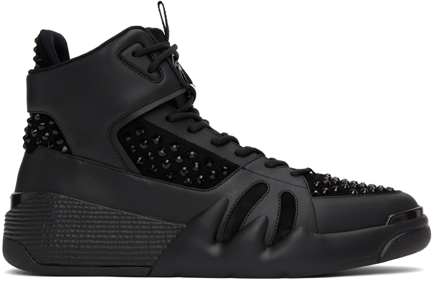 Black Talon High Sneakers by Giuseppe Zanotti on Sale
