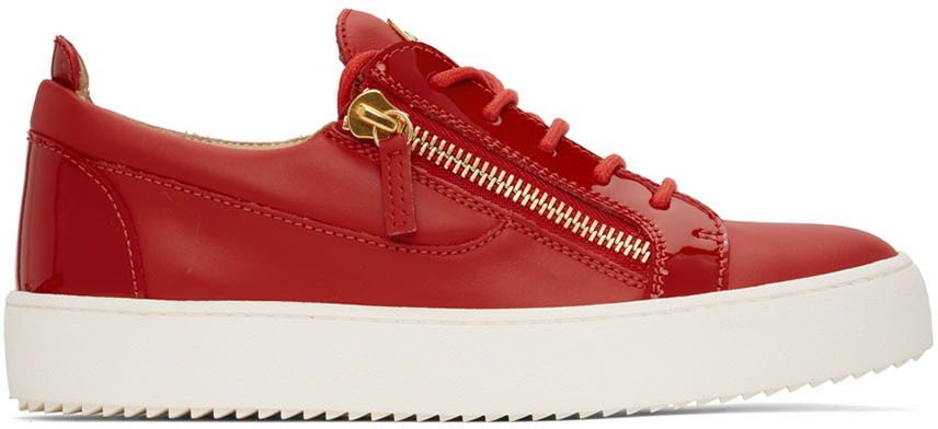 red giuseppe sneakers