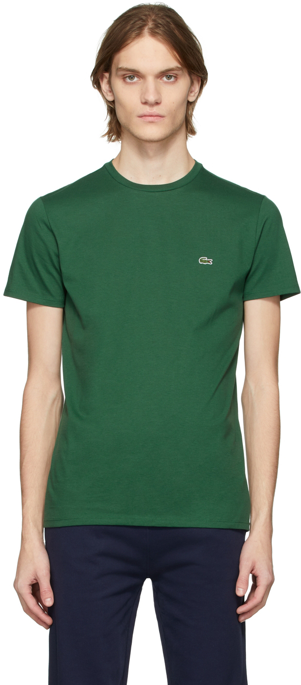 lacoste t shirt dark green