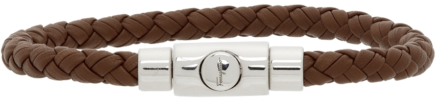 Ferragamo Brown Leather Bracelet