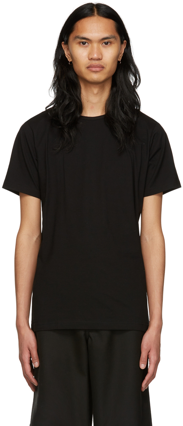 Comme des Garçons Shirt: Black Cotton T-Shirt | SSENSE Canada