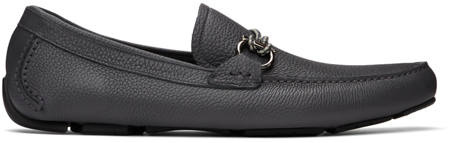 Salvatore Ferragamo Men's Gancini Driver Moccasin In Stromboli