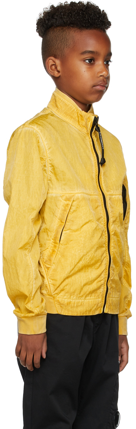C.p. Company Kids Yellow M.t.t.n. I.c.e. Jacket In 239 Nugget Gold