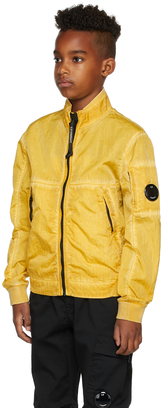 C.p. Company Kids Yellow M.t.t.n. I.c.e. Jacket In 239 Nugget Gold