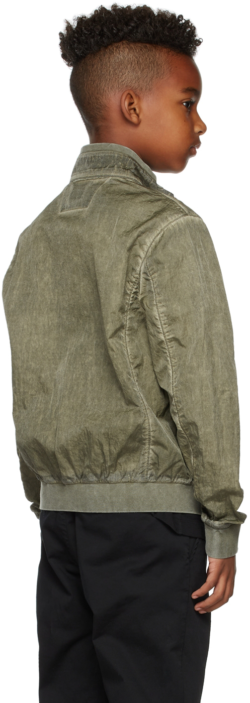 C.p. Company Kids Green M.t.t.n. I.c.e. Jacket In 683 Ivy Green