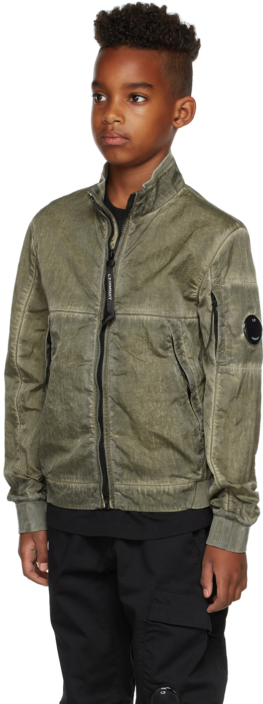 C.p. Company Kids Green M.t.t.n. I.c.e. Jacket In 683 Ivy Green