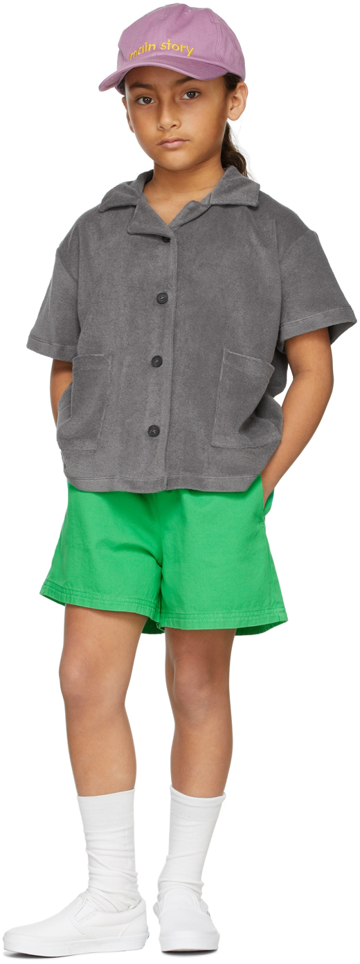 Kids Grey Boxy Shirt