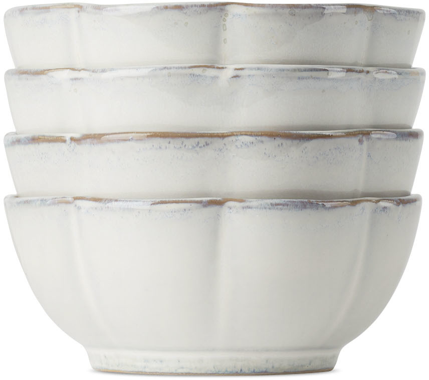 Serax White Sergio Herman Edition Inku Xl Ribbed Bowl Set