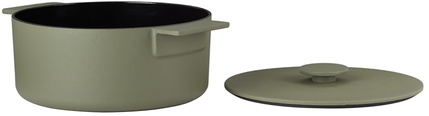 Serax Green Sergio Herman Editon Surface Large Dutch Oven In Camo Green