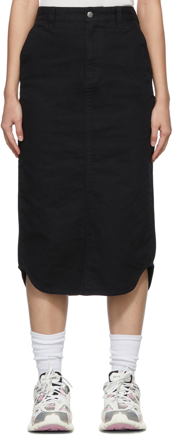 Black Carhartt Edition WIP Mid Length Skirt