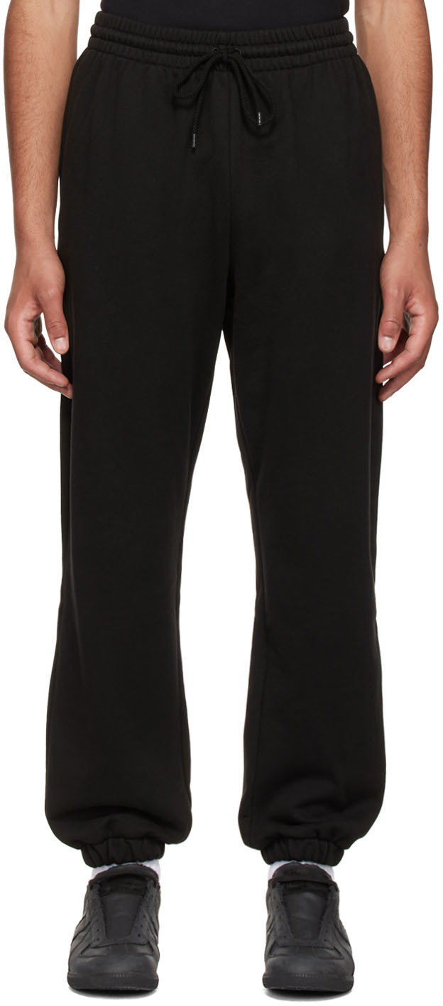 WARDROBE.NYC Black Cotton Lounge Pants