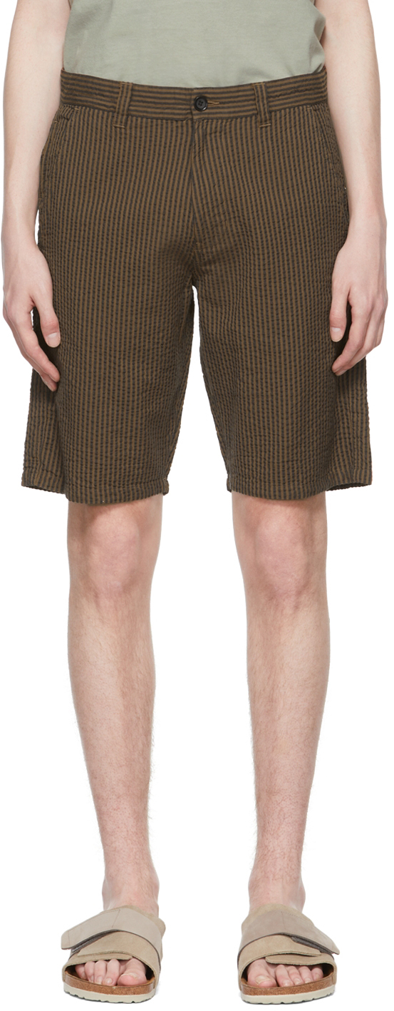 ASPESI: Brown Cotton Shorts | SSENSE