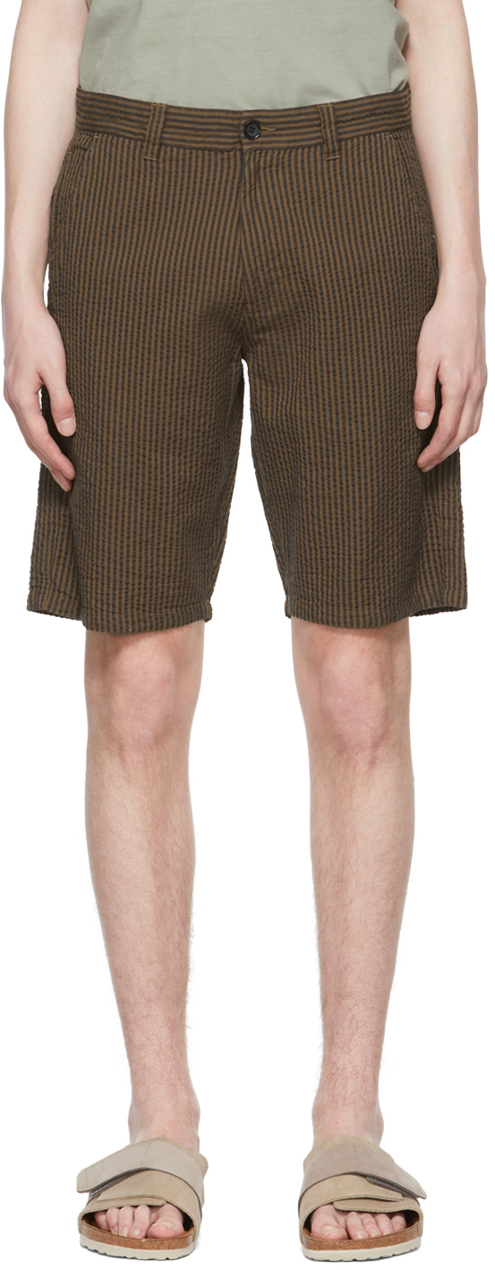 Brown Cotton Shorts