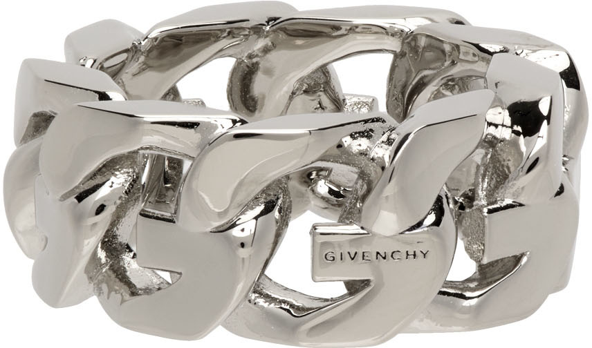 Givenchy Gold Chito Edition Dog Tag Ring Givenchy