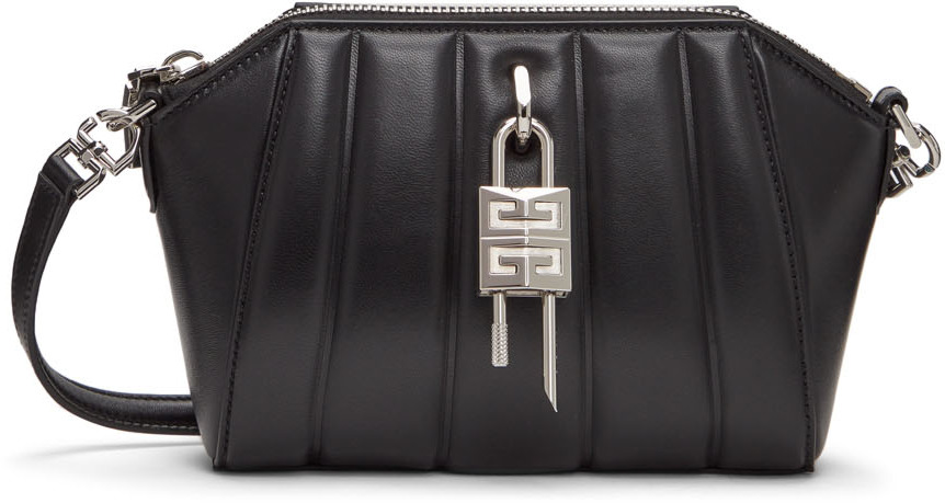Givenchy Black XS Antigona Lock Shoulder Bag