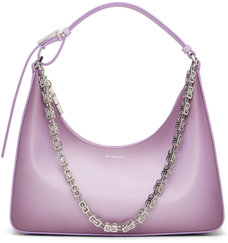Givenchy Purple Small Moon Cut Out Bag