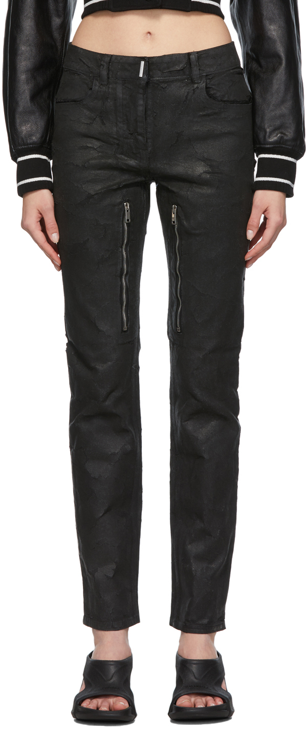 Givenchy Black Zip Jeans