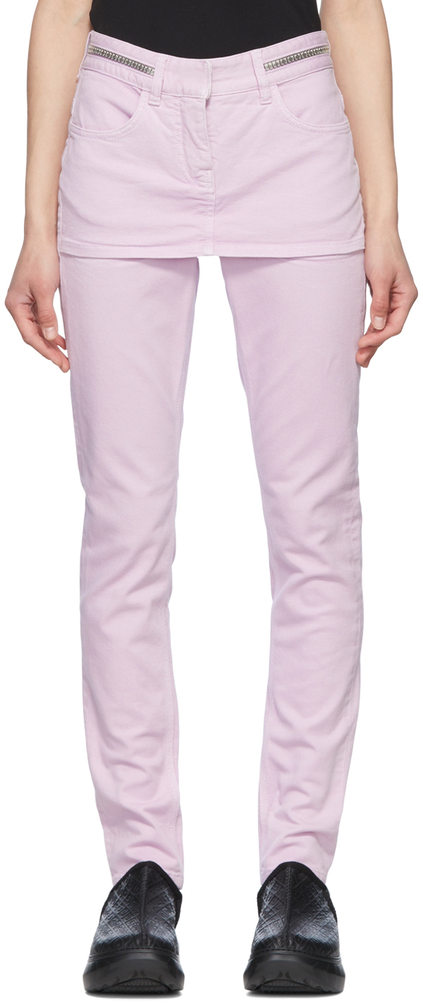 Givenchy Purple Slim-fit Jeans In Rosa