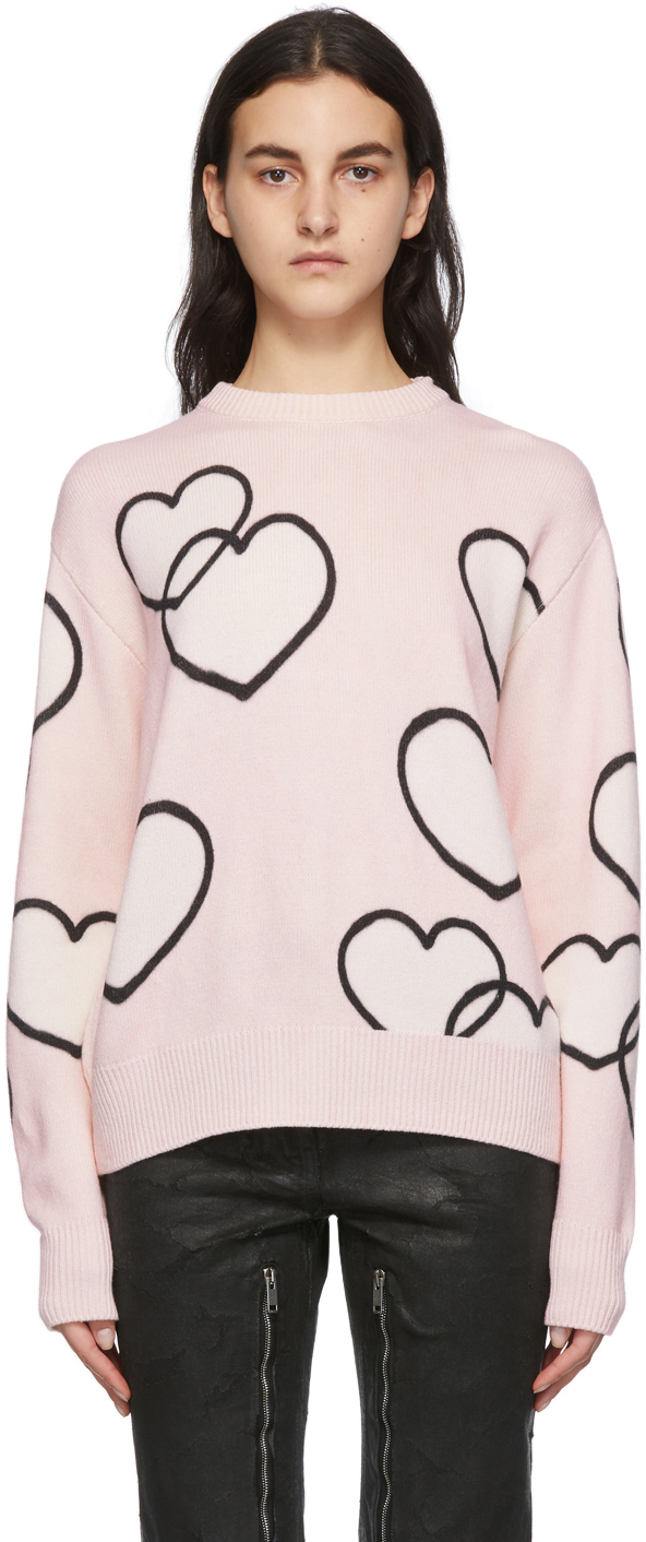 Pink Chito Edition Hearts Sweater by Givenchy on Sale