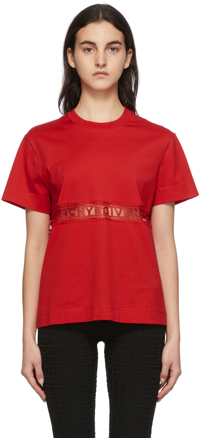 Givenchy レッド Tシャツ