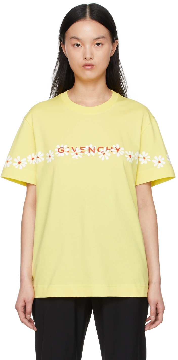 Givenchy Yellow Josh Smith Edition Cotton T-Shirt