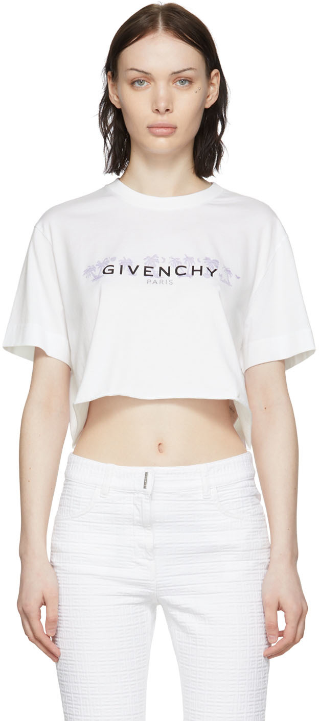 Givenchy ホワイト コットン Tシャツ
