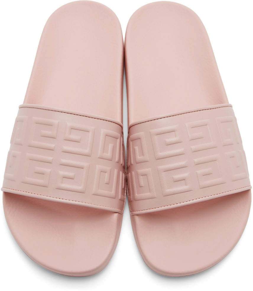 Givenchy ピンク 4G スライドサンダル