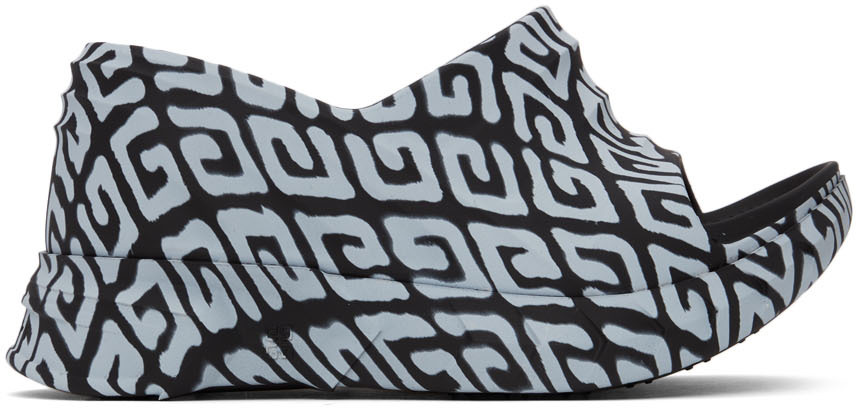 givenchy marshmallow platform wedge mules