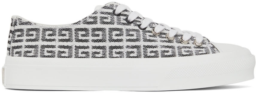 Givenchy White & Black City Low Sneakers