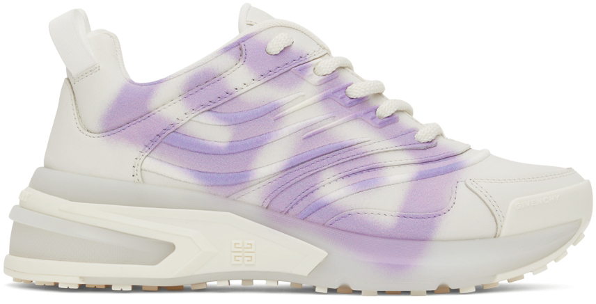 Givenchy: White & Purple Chito Edition GIV 1 Sneakers | SSENSE