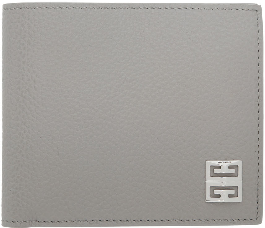 Givenchy Grey Grained Leather Wallet