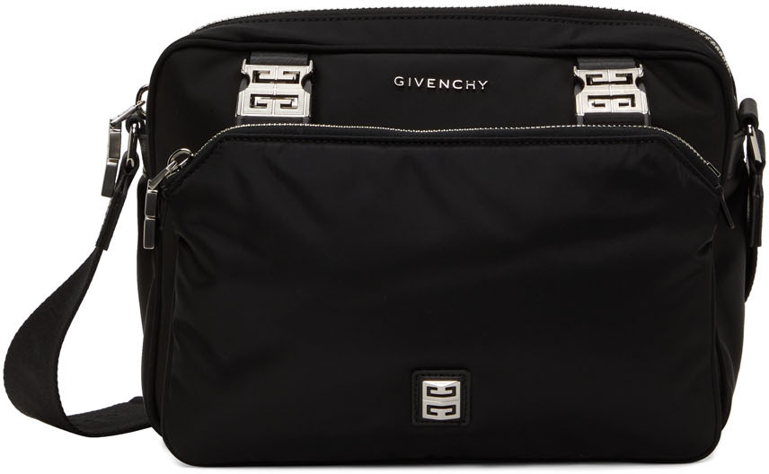 Givenchy Black 4G Light Messenger Bag