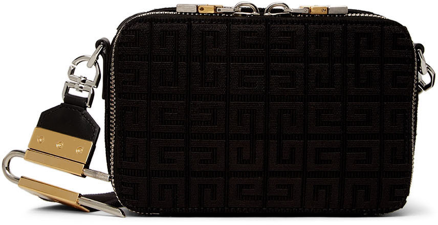 Givenchy: Black Antigona U Camera Messenger Bag | SSENSE Canada
