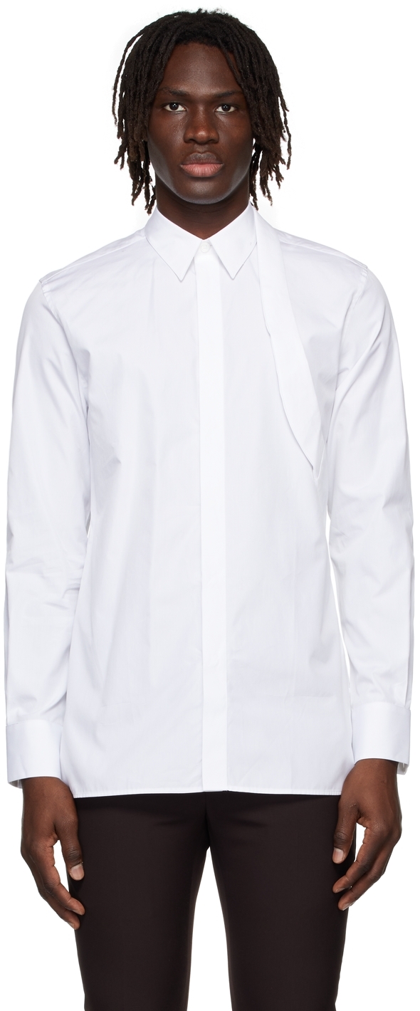 Givenchy: White Padlock Harness Shirt | SSENSE