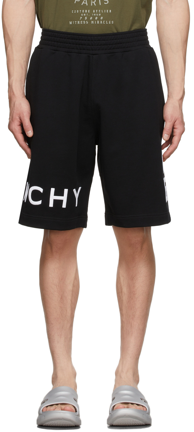 Givenchy Black 4G Bermuda Sweat Shorts