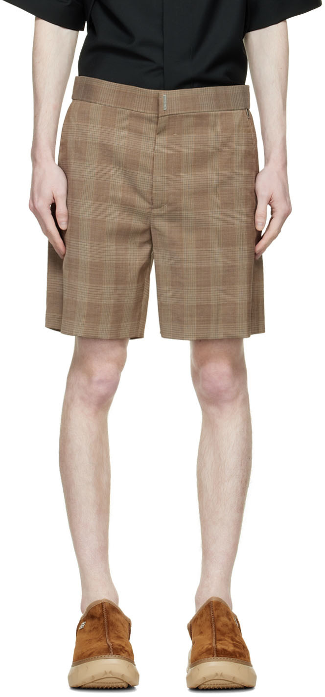 Brown Wool Shorts