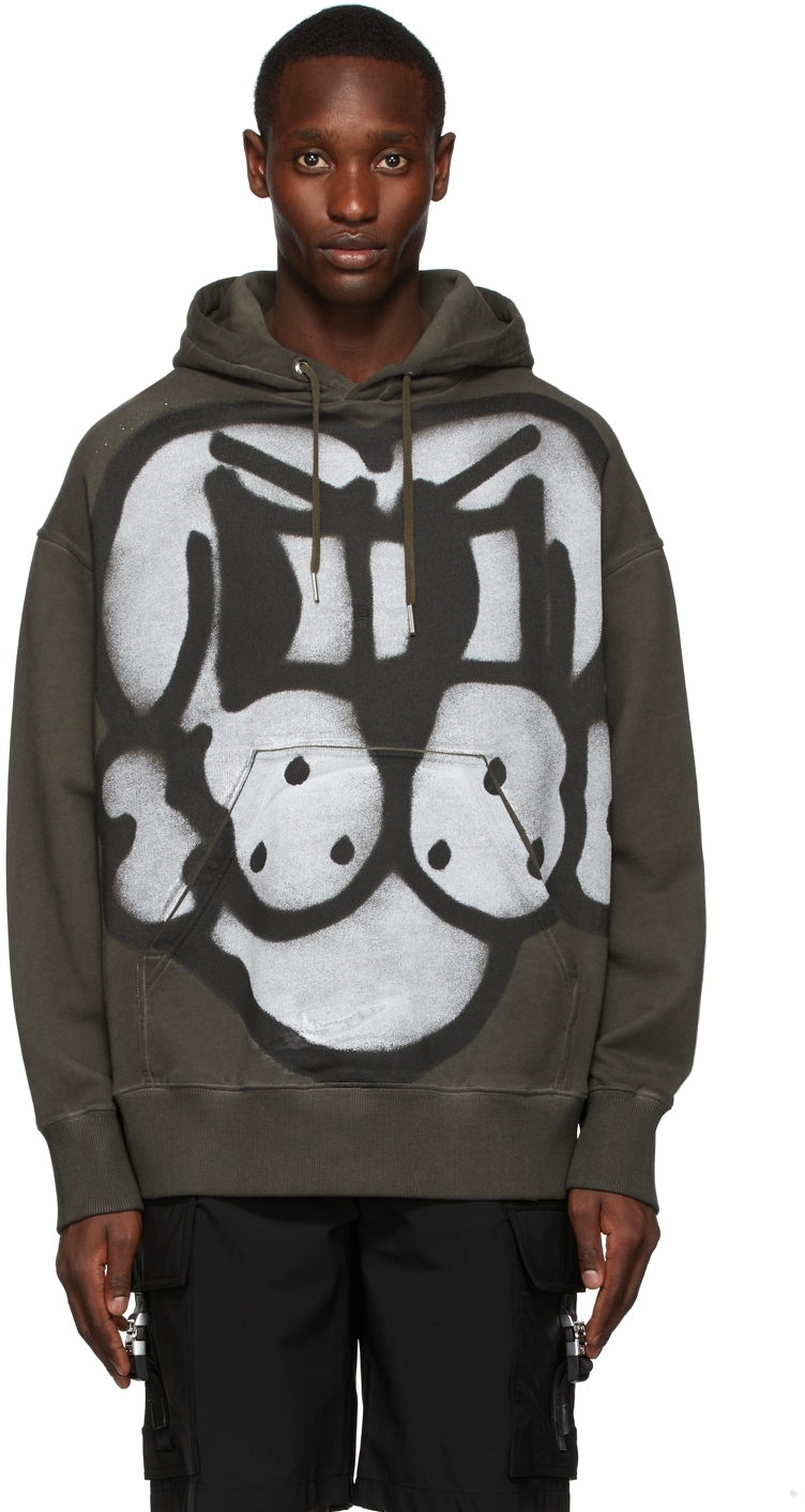 Khaki Chito Edition Dog Tag Hoodie by Givenchy on Sale