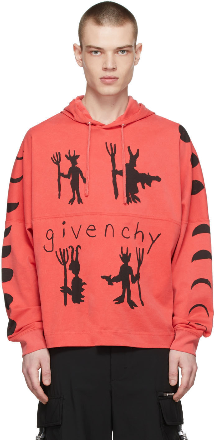 Red Hoodie by Givenchy on Sale