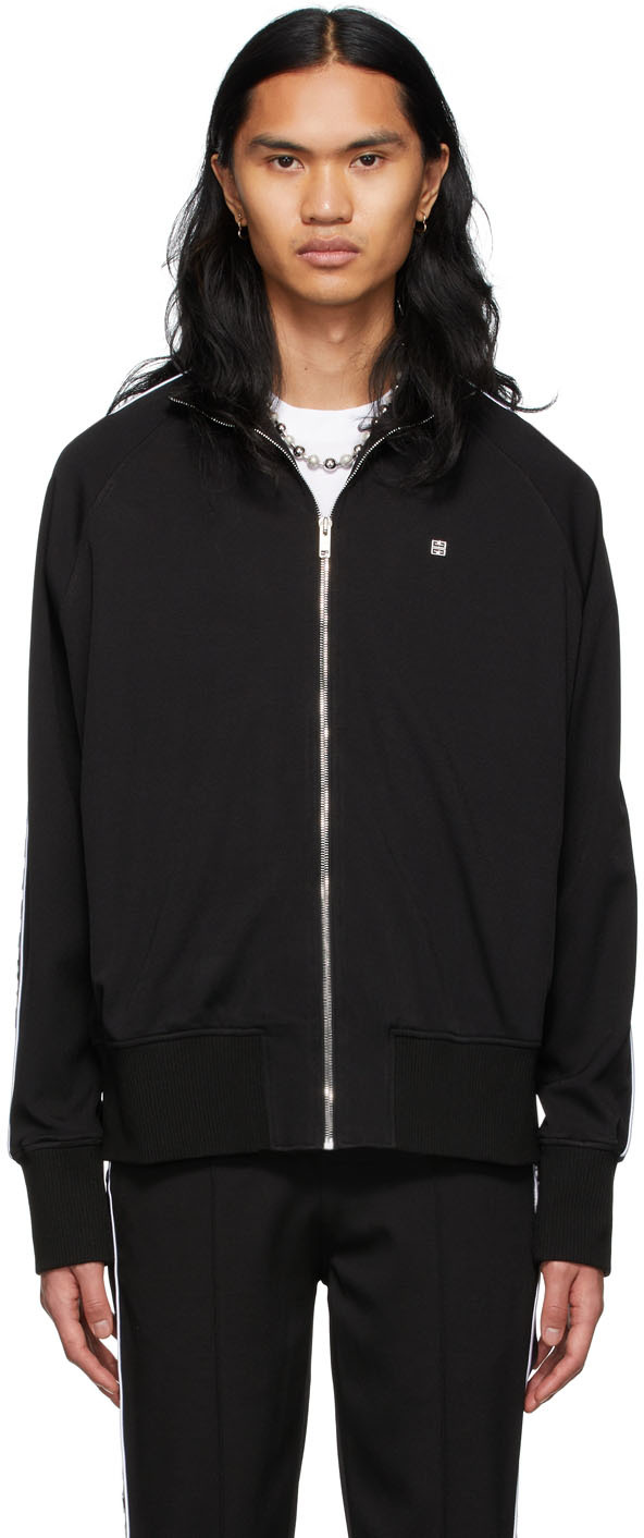 Black Nylon Track Jacket