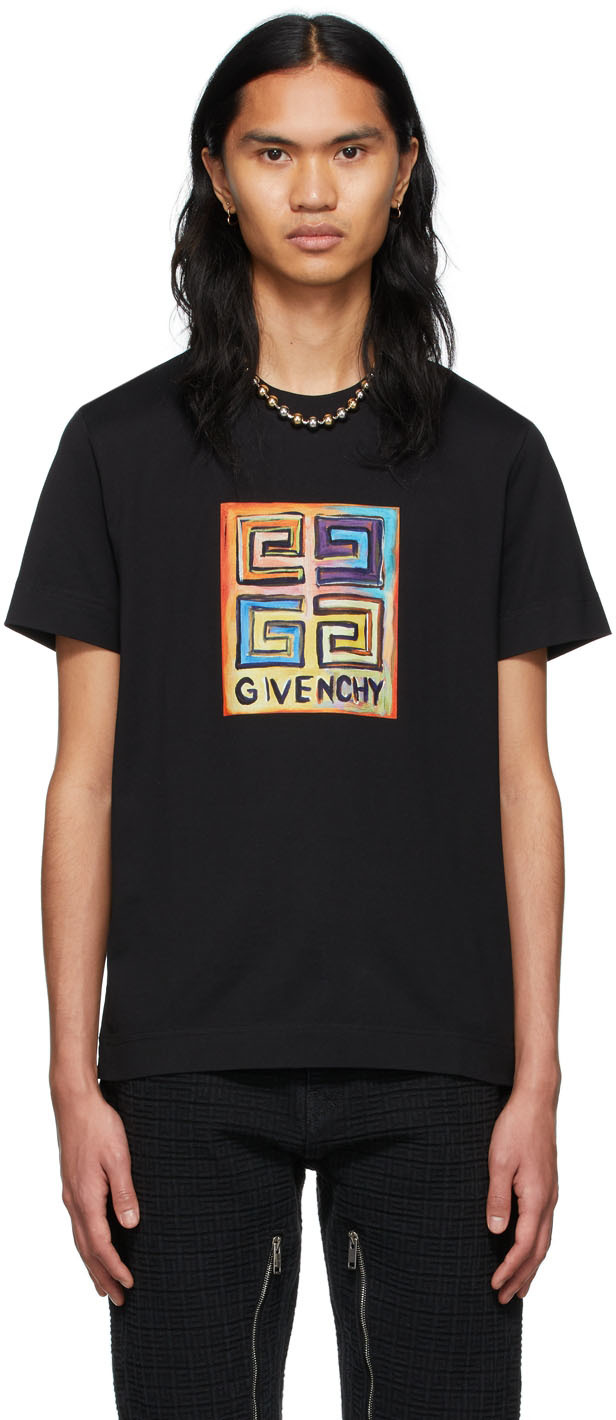 Givenchy: Black Smith Edition Logo T-Shirt | SSENSE
