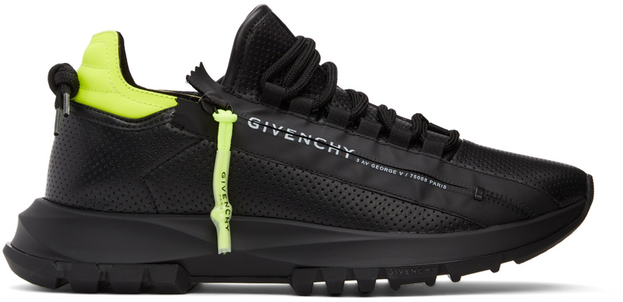 Givenchy Black & Yellow Spectre Zip Sneakers | Smart Closet