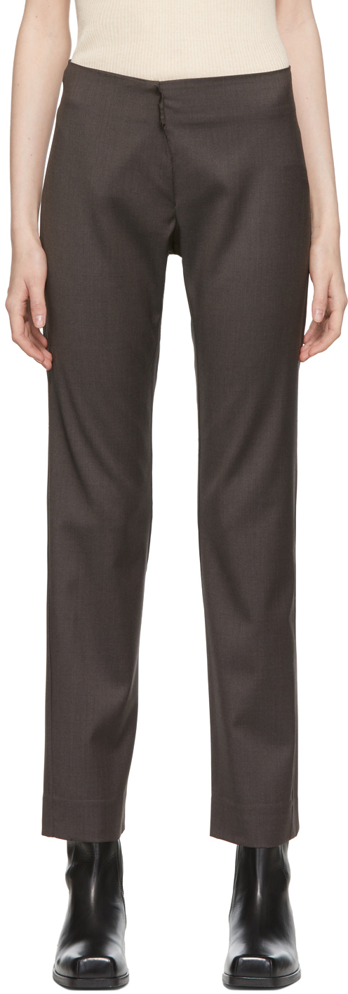 Gabriela Coll Garments Brown No.139 Loro Piana Trousers