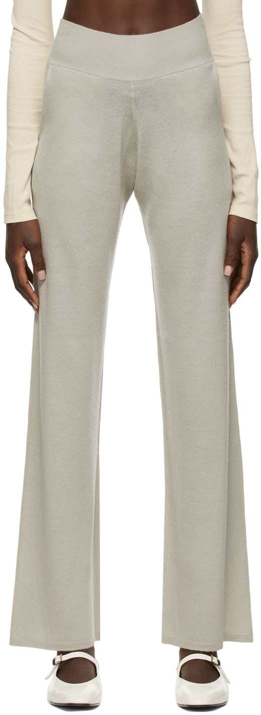 Grey Wide Leg Lounge Pants