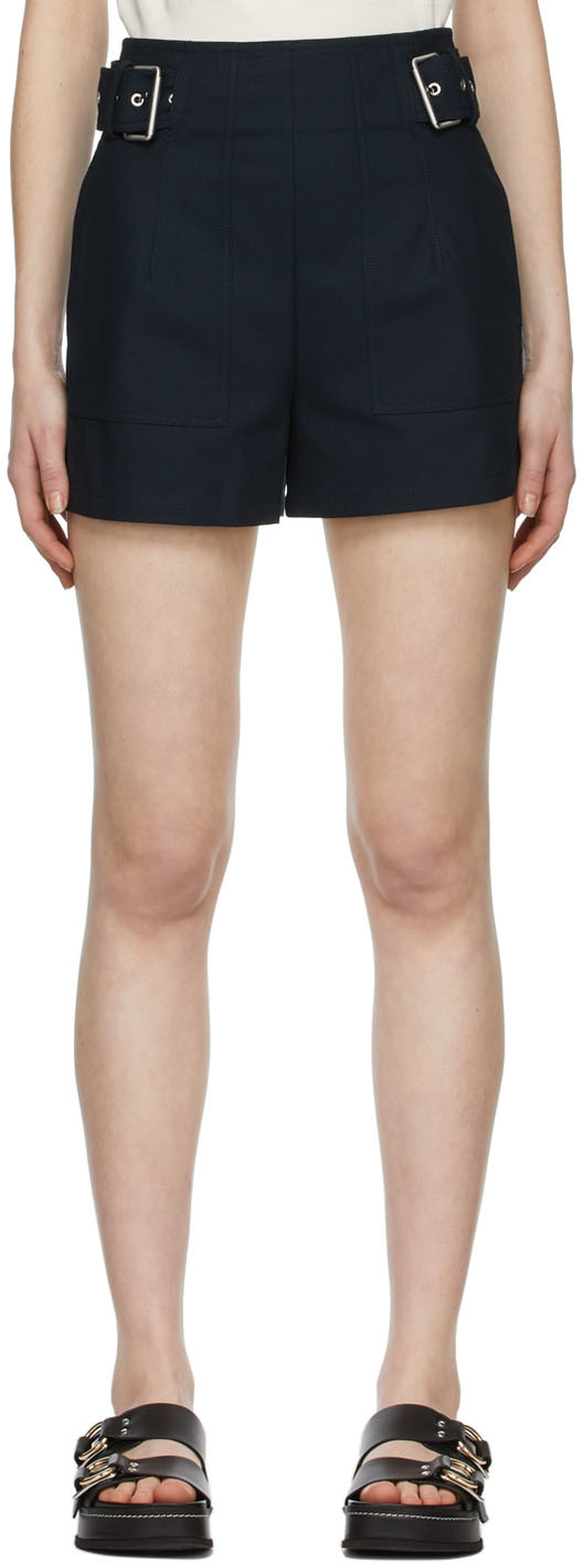 31 Phillip Lim Navy Cotton Shorts