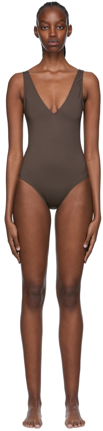 ASCENO Brown Comporta One-Piece Swimsuit