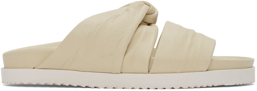 31 Phillip Lim Off White Leather Twisted Slides