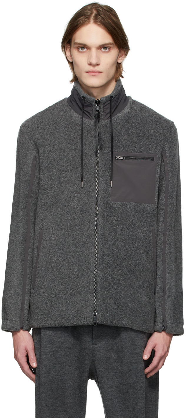 31 Phillip Lim Reversible Grey Fleece Jacket